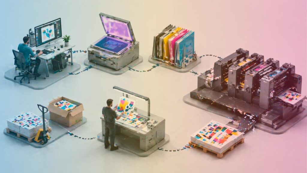 Cómo funciona una imprenta desde dentro: qué es impresión offset paso a paso