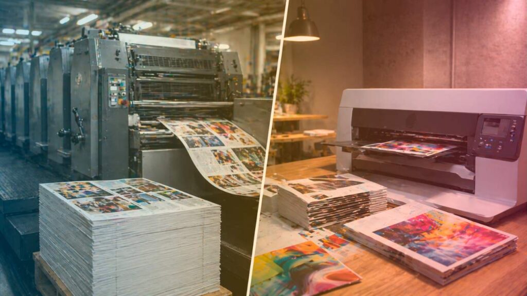 Diferencias clave que debes conocer sobre qué es impresión offset frente a la impresión digital